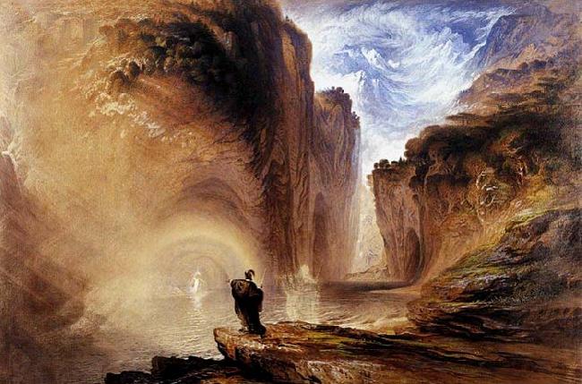 John Martin Manfred and the Alpine Witch oil painting picture
